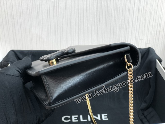 Celine專櫃2023新款CUIR TRIOMPHE斜挎女包 賽琳新品WOC鏈條皮革信封包 10J733 sldj2284